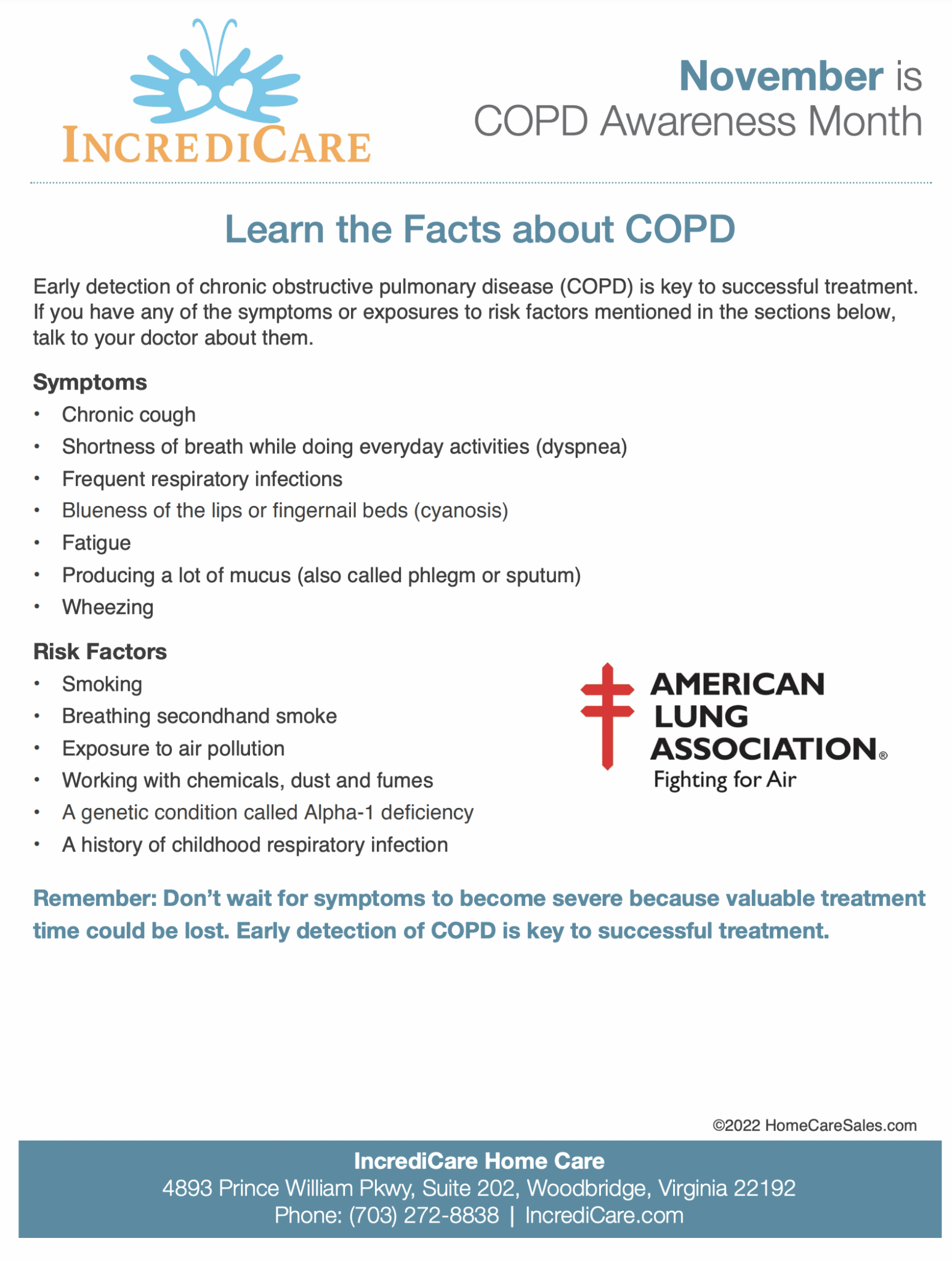 November is COPD Awareness Month - IncrediCare