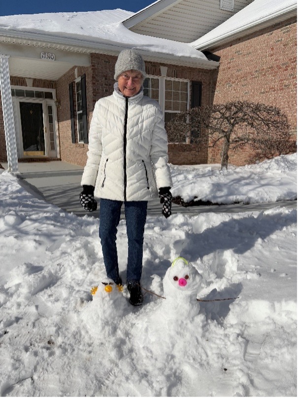 Enjoying a snow day in Virginia.