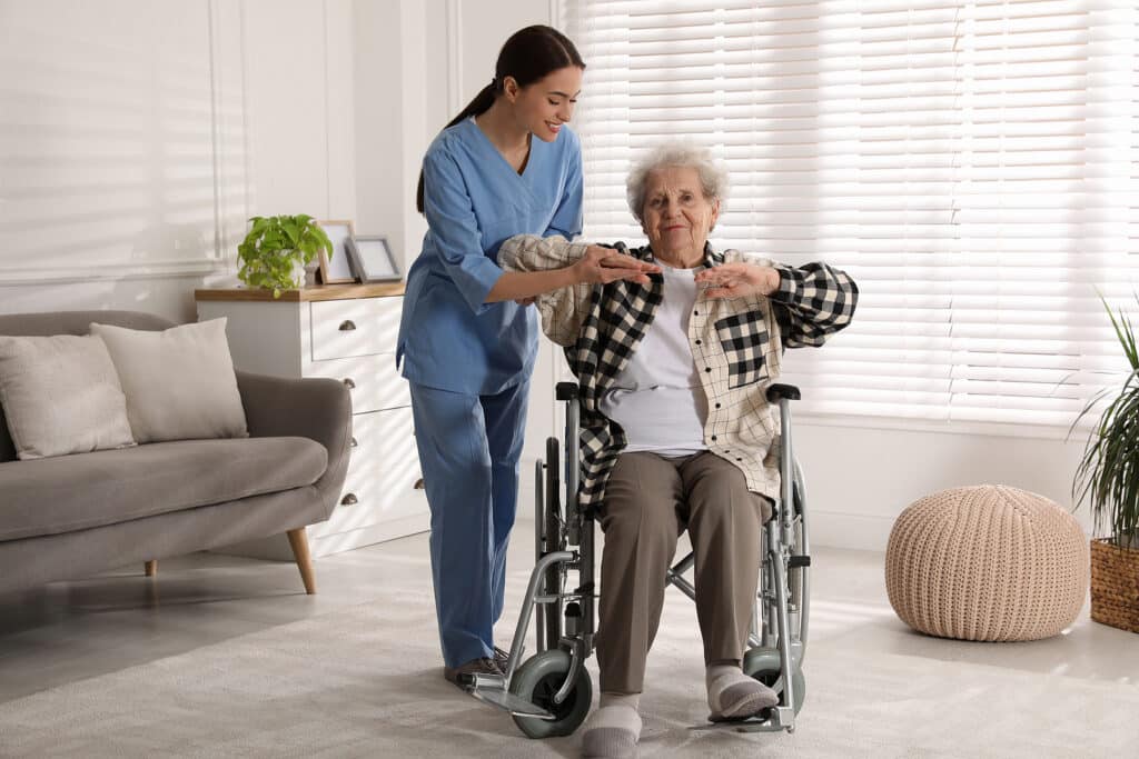 Companion care at home can work with physical therapy to help seniors with mobility issues age in place safely.