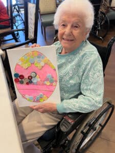 Residents enjoy Easter crafting with IncrediCare