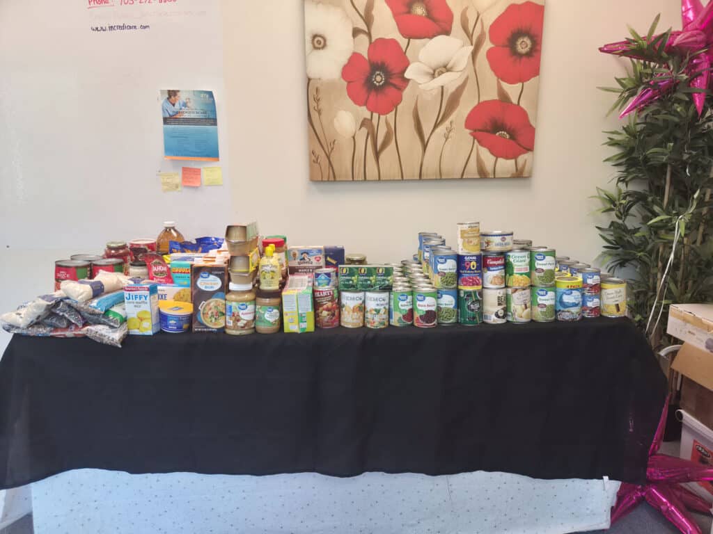 IncrediCare supports local Veterans through Cook For Vets food drive.